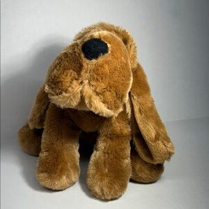 Unipak Design Floppy Brown Puppy Dog Plush Soft Stuffed Toy 10" Lovey